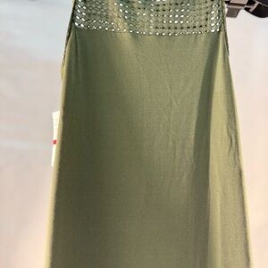 Michael Kors Olive Green Midi Dress